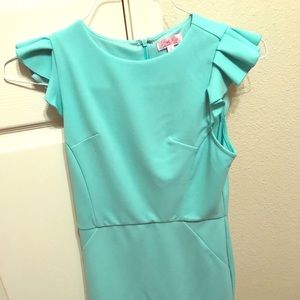 turquoise dress